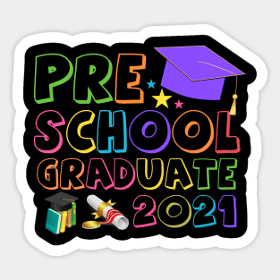 Pre School Graduate 2021 Sticker